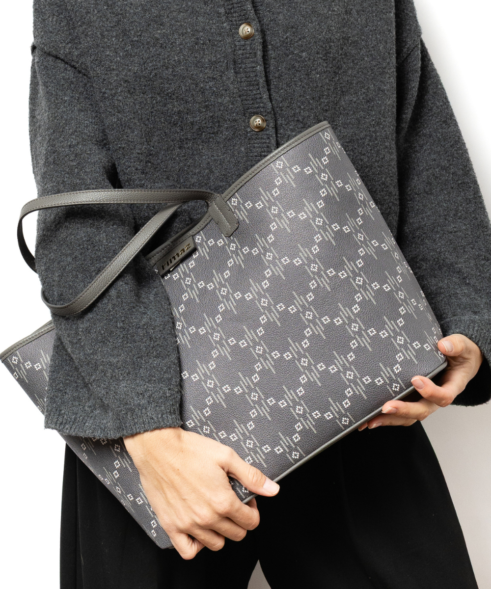 Rimaz Signature Tote In Sandstone Grey