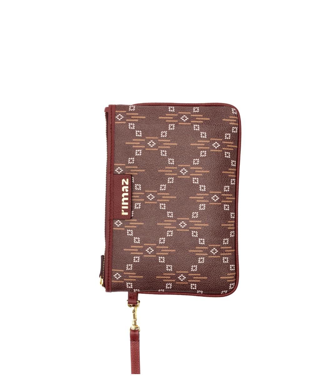 حقيبة رِماز Signature Tote باللون الطيني الملكي