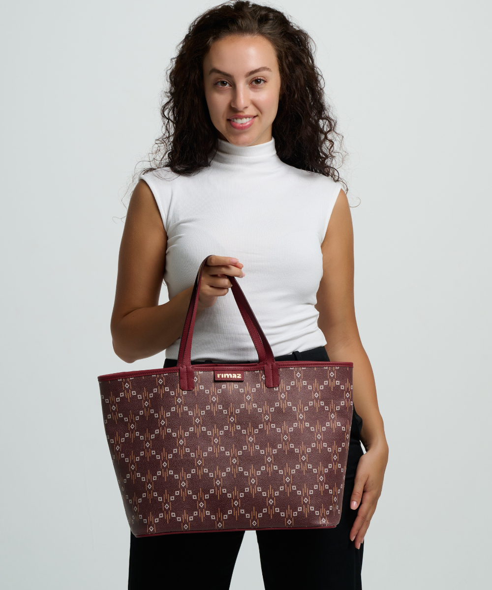 Rimaz Signature Tote In Royal Clay